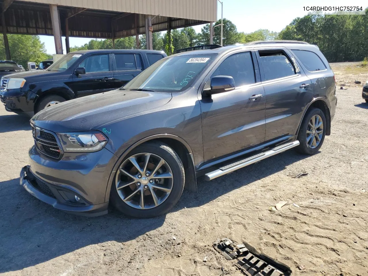 2017 Dodge Durango Gt VIN: 1C4RDHDG1HC752754 Lot: 56204394