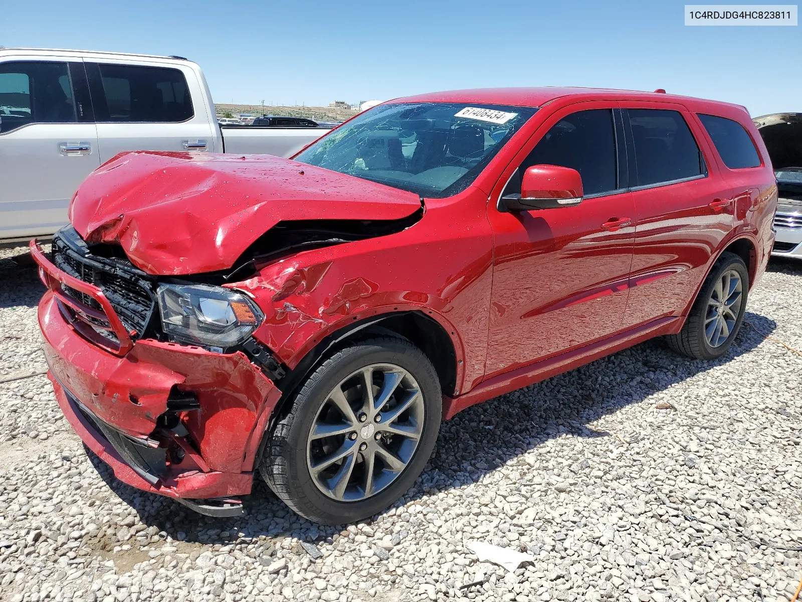 2017 Dodge Durango Gt VIN: 1C4RDJDG4HC823811 Lot: 61408434