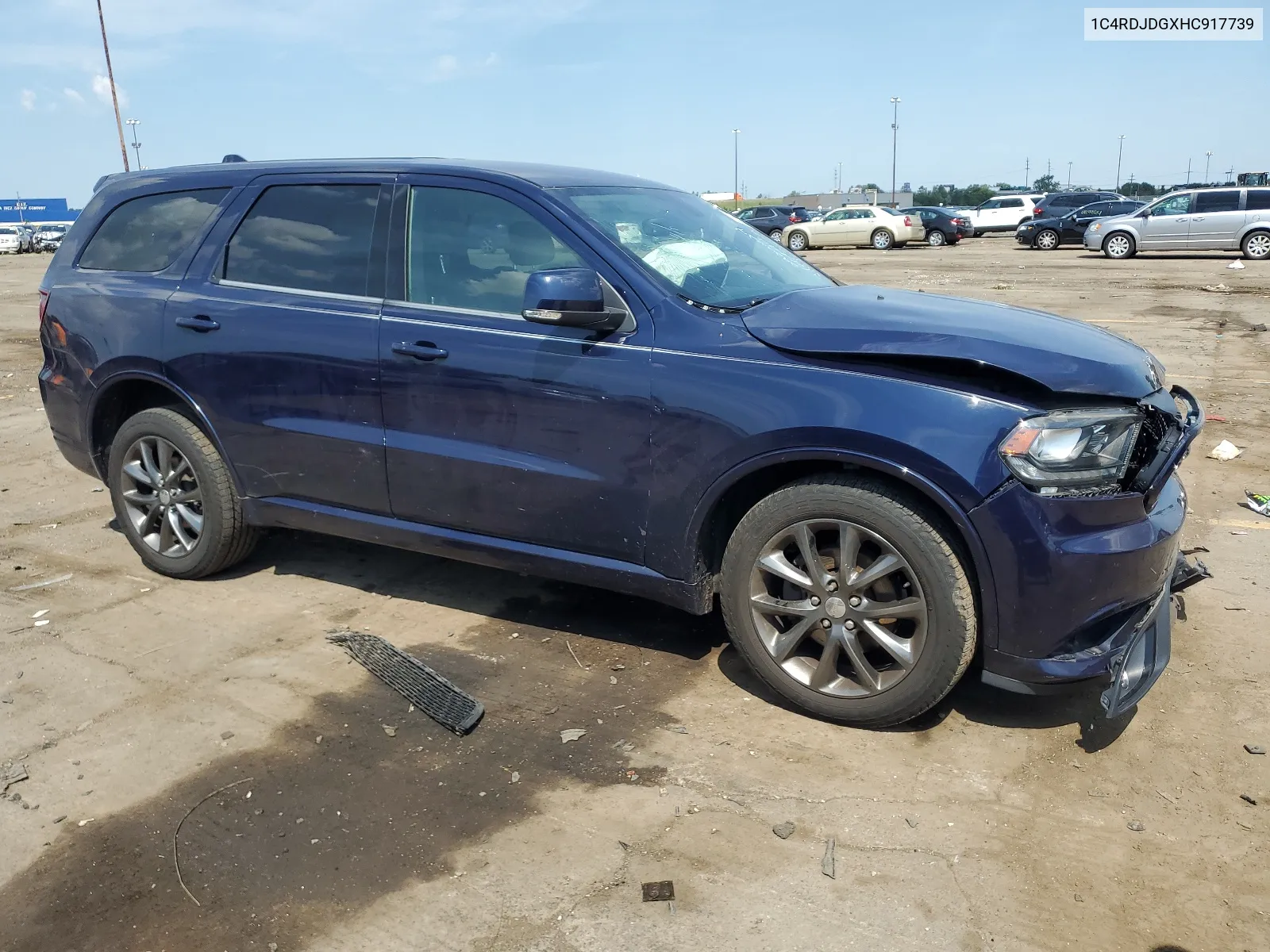 2017 Dodge Durango Gt VIN: 1C4RDJDGXHC917739 Lot: 62022864