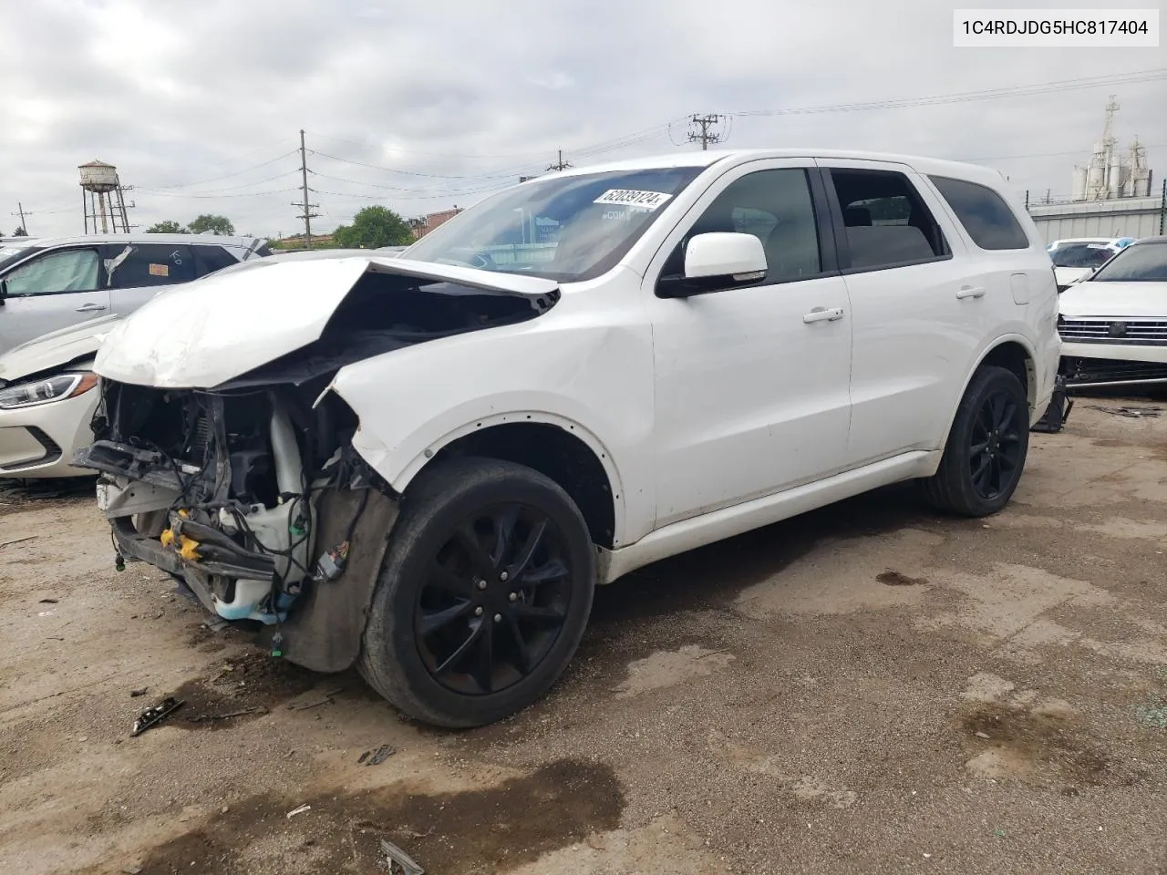 2017 Dodge Durango Gt VIN: 1C4RDJDG5HC817404 Lot: 62039124