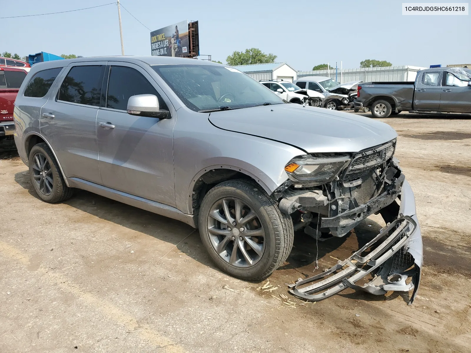 2017 Dodge Durango Gt VIN: 1C4RDJDG5HC661218 Lot: 63661254