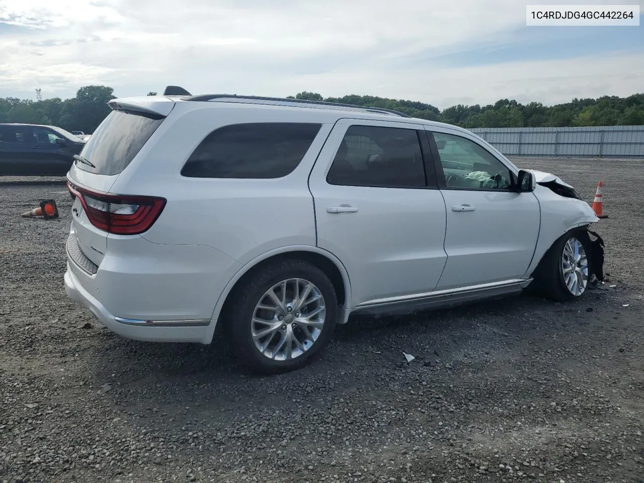 2017 Dodge Durango Limited VIN: 1C4RDJDG4GC442264 Lot: 64051824