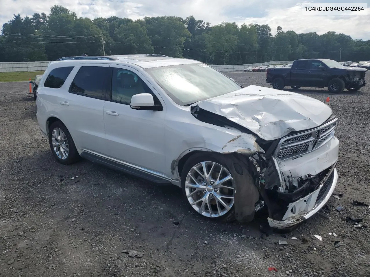 2017 Dodge Durango Limited VIN: 1C4RDJDG4GC442264 Lot: 64051824