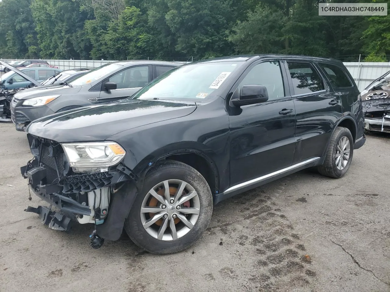 1C4RDHAG3HC748449 2017 Dodge Durango Sxt