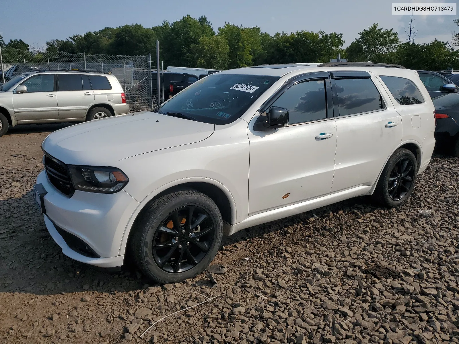 2017 Dodge Durango Gt VIN: 1C4RDHDG8HC713479 Lot: 66347394