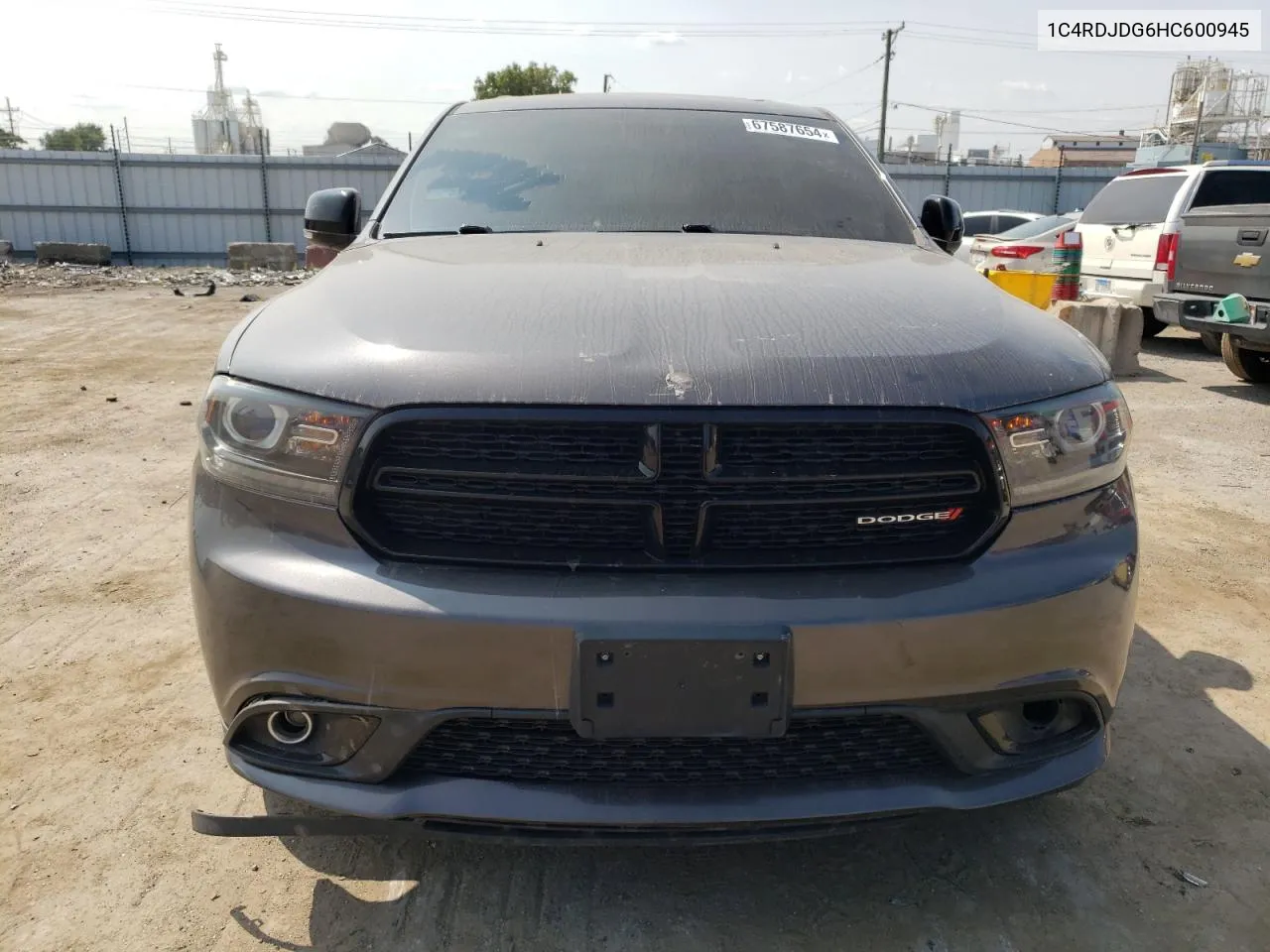 2017 Dodge Durango Gt VIN: 1C4RDJDG6HC600945 Lot: 67587654