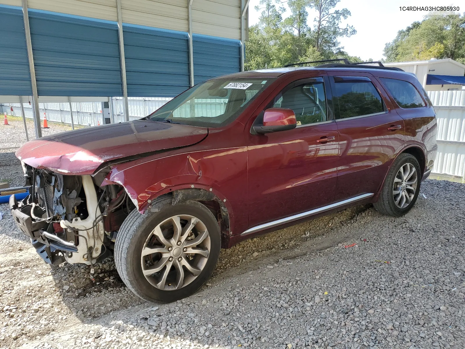 1C4RDHAG3HC805930 2017 Dodge Durango Sxt