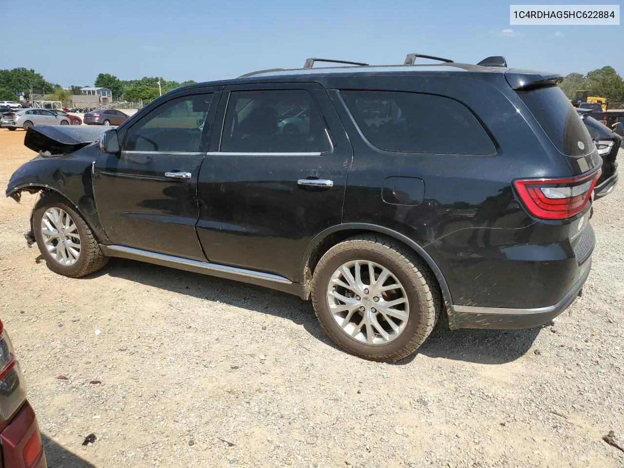 2017 Dodge Durango Sxt VIN: 1C4RDHAG5HC622884 Lot: 68305944