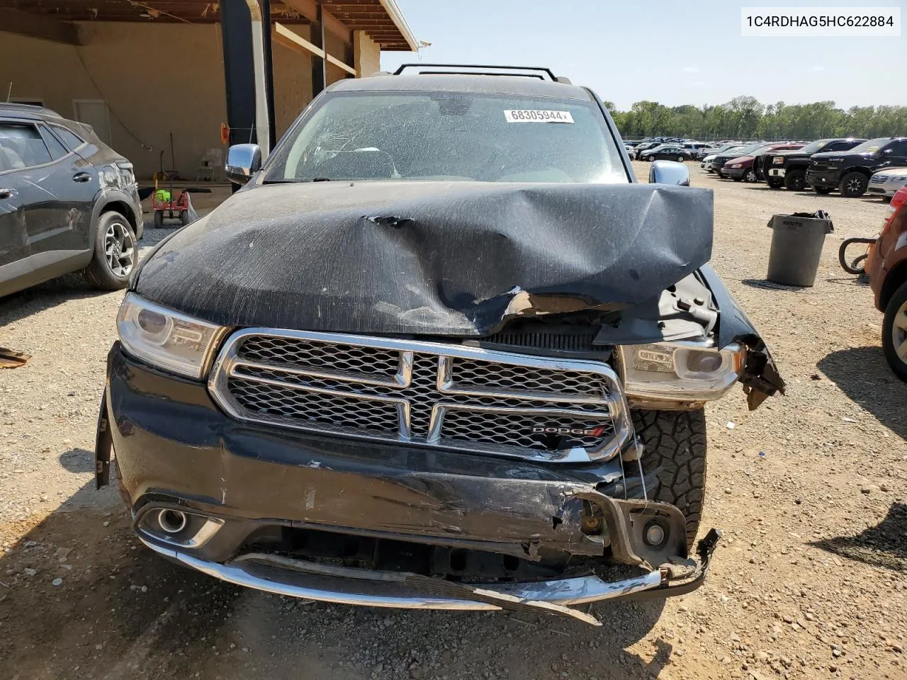 2017 Dodge Durango Sxt VIN: 1C4RDHAG5HC622884 Lot: 68305944