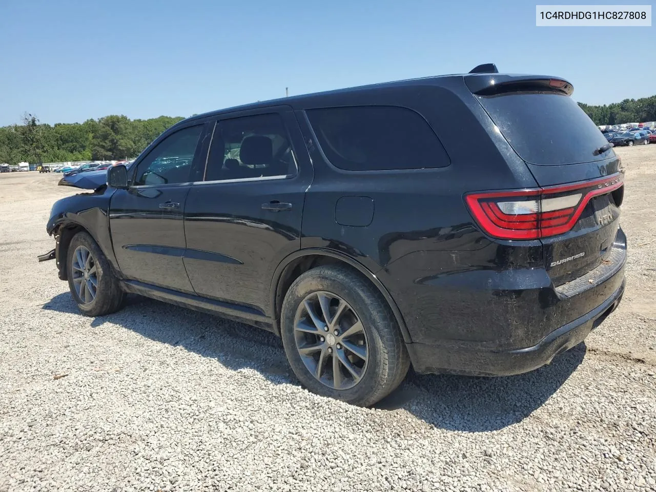 2017 Dodge Durango Gt VIN: 1C4RDHDG1HC827808 Lot: 68453214