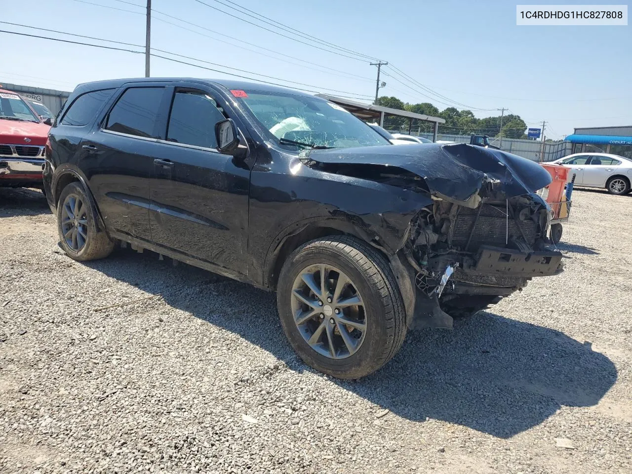 2017 Dodge Durango Gt VIN: 1C4RDHDG1HC827808 Lot: 68453214