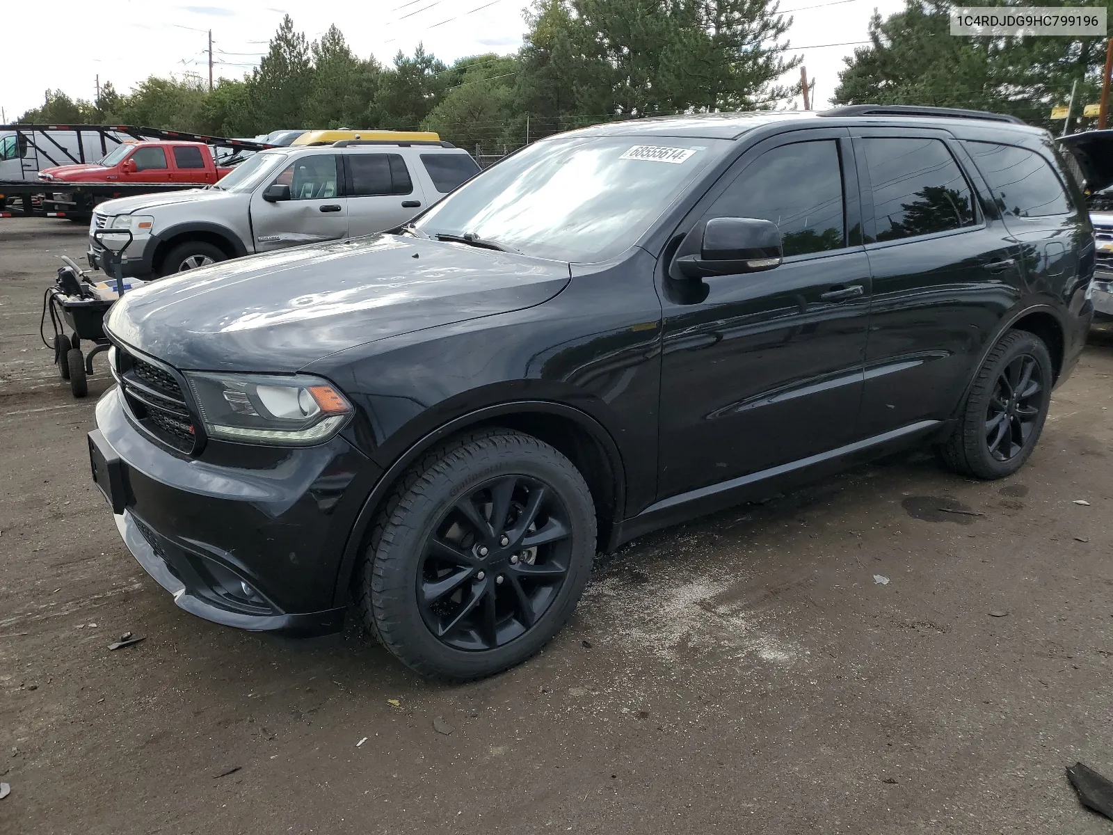 2017 Dodge Durango Gt VIN: 1C4RDJDG9HC799196 Lot: 68555614