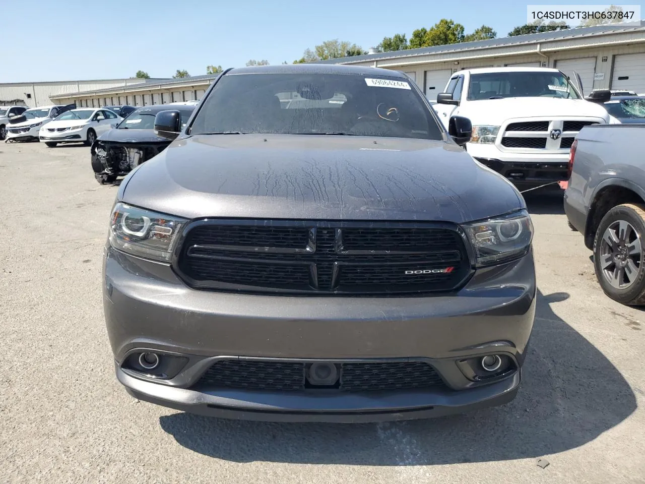 2017 Dodge Durango R/T VIN: 1C4SDHCT3HC637847 Lot: 69064244