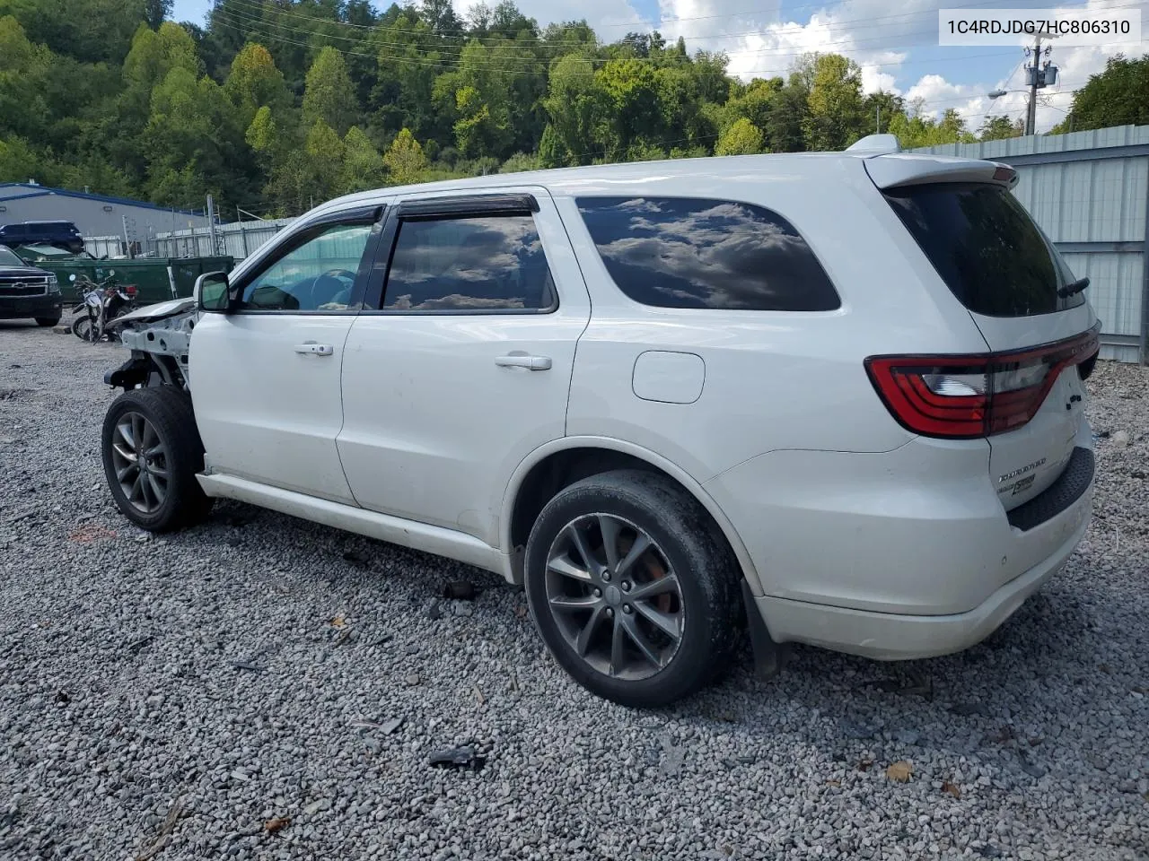 2017 Dodge Durango Gt VIN: 1C4RDJDG7HC806310 Lot: 69473164