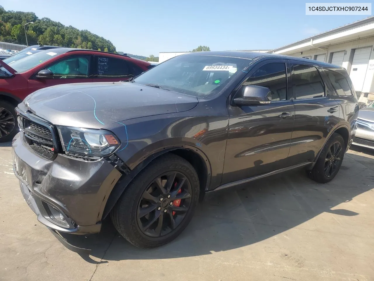 2017 Dodge Durango R/T VIN: 1C4SDJCTXHC907244 Lot: 69934434