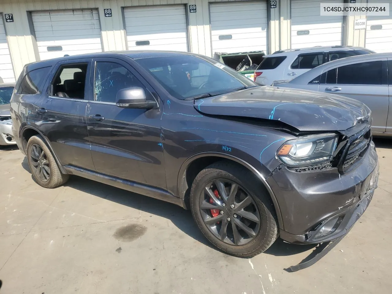 2017 Dodge Durango R/T VIN: 1C4SDJCTXHC907244 Lot: 69934434