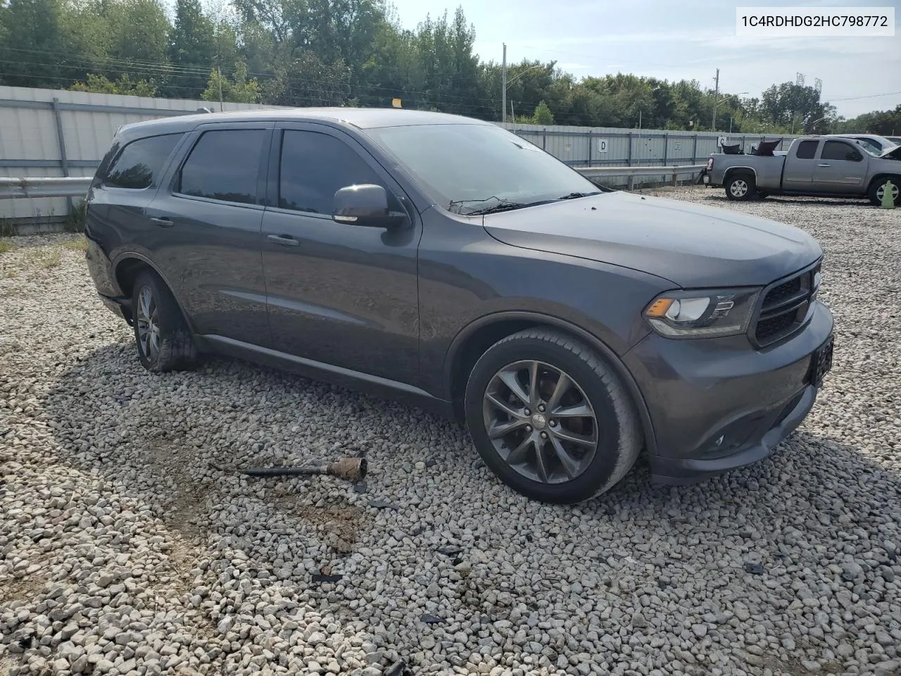 2017 Dodge Durango Gt VIN: 1C4RDHDG2HC798772 Lot: 70472134