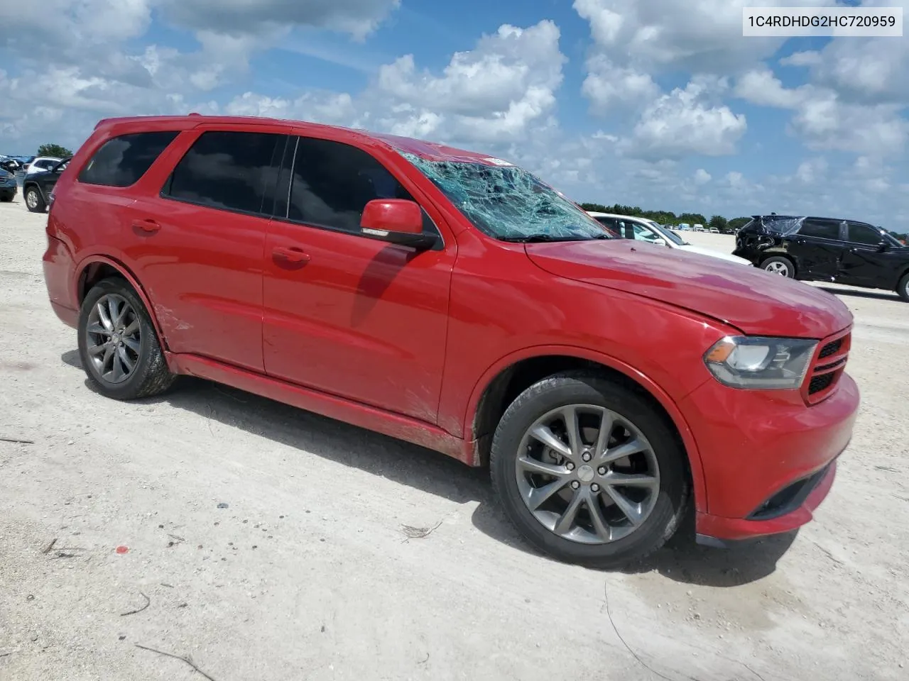 2017 Dodge Durango Gt VIN: 1C4RDHDG2HC720959 Lot: 70564314