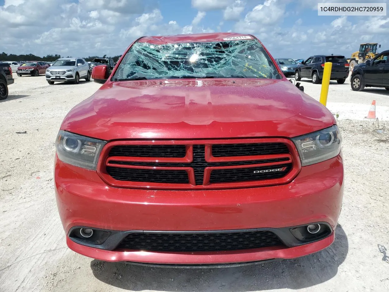 2017 Dodge Durango Gt VIN: 1C4RDHDG2HC720959 Lot: 70564314