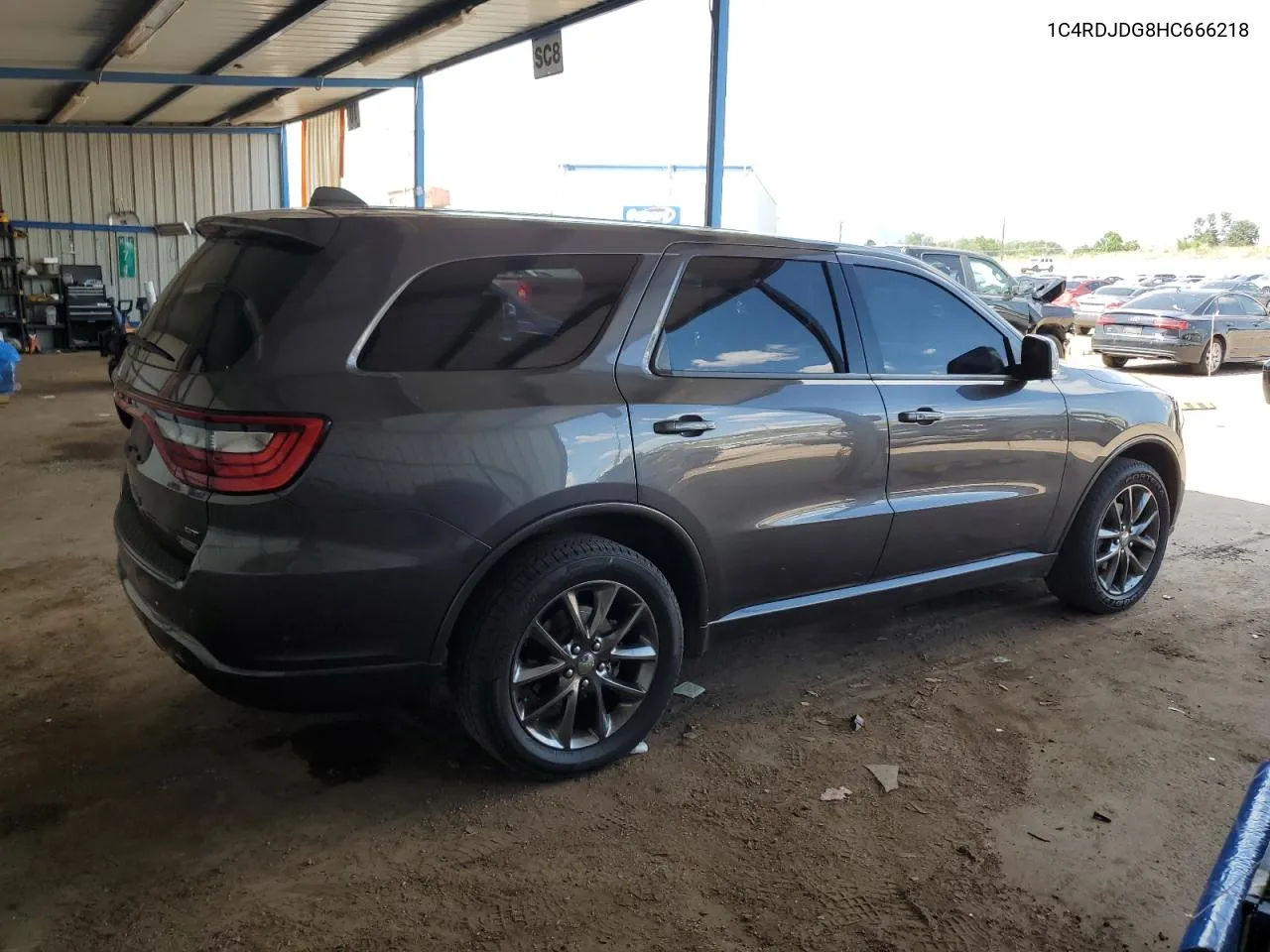 2017 Dodge Durango Gt VIN: 1C4RDJDG8HC666218 Lot: 70611174