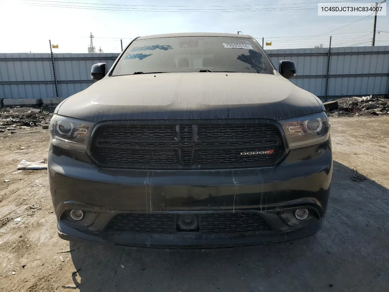 2017 Dodge Durango R/T VIN: 1C4SDJCT3HC834007 Lot: 70695614