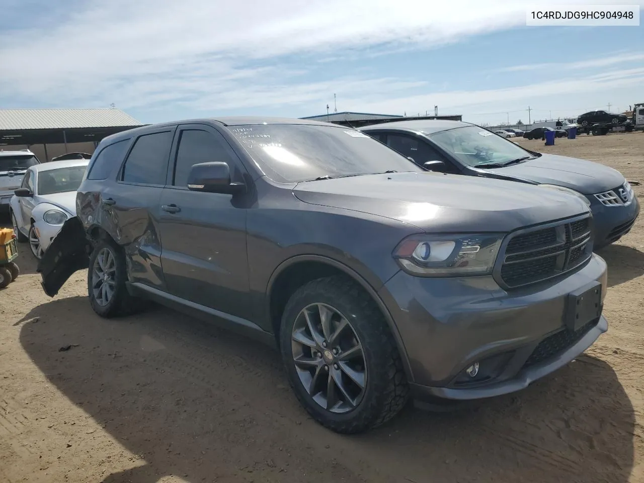 2017 Dodge Durango Gt VIN: 1C4RDJDG9HC904948 Lot: 71112744