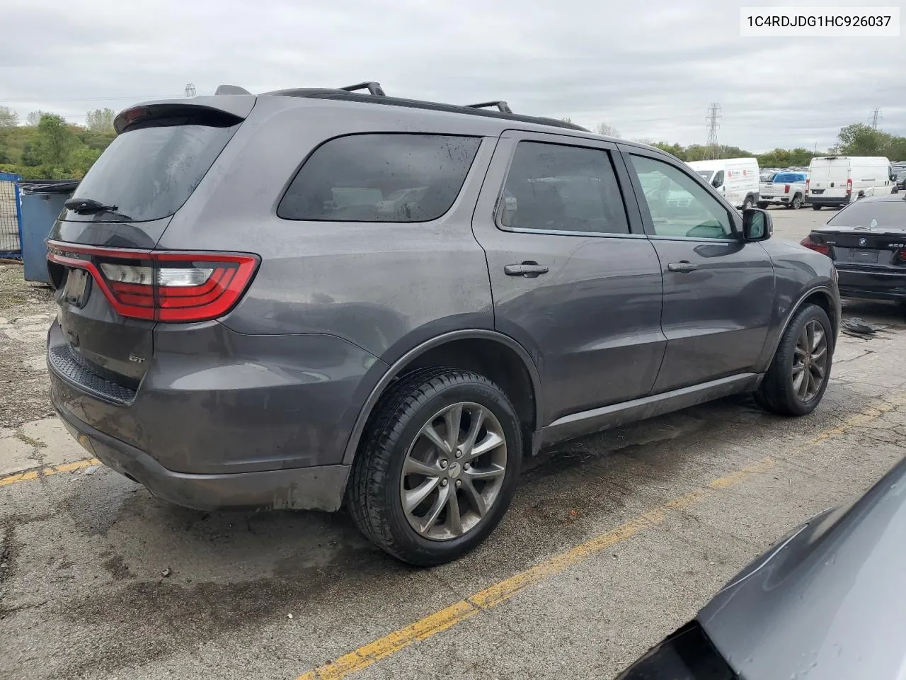 2017 Dodge Durango Gt VIN: 1C4RDJDG1HC926037 Lot: 71125704