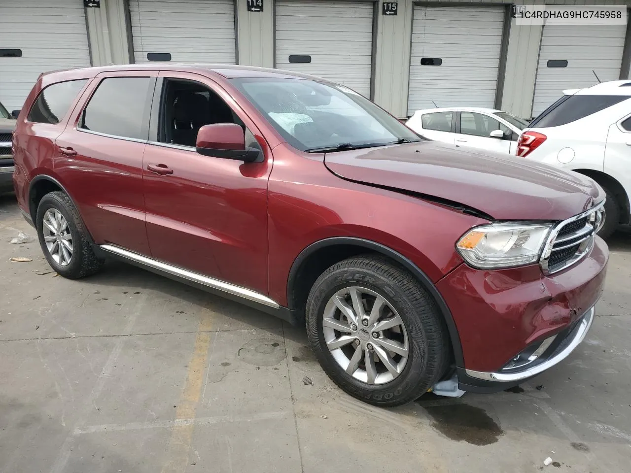 2017 Dodge Durango Sxt VIN: 1C4RDHAG9HC745958 Lot: 71197784