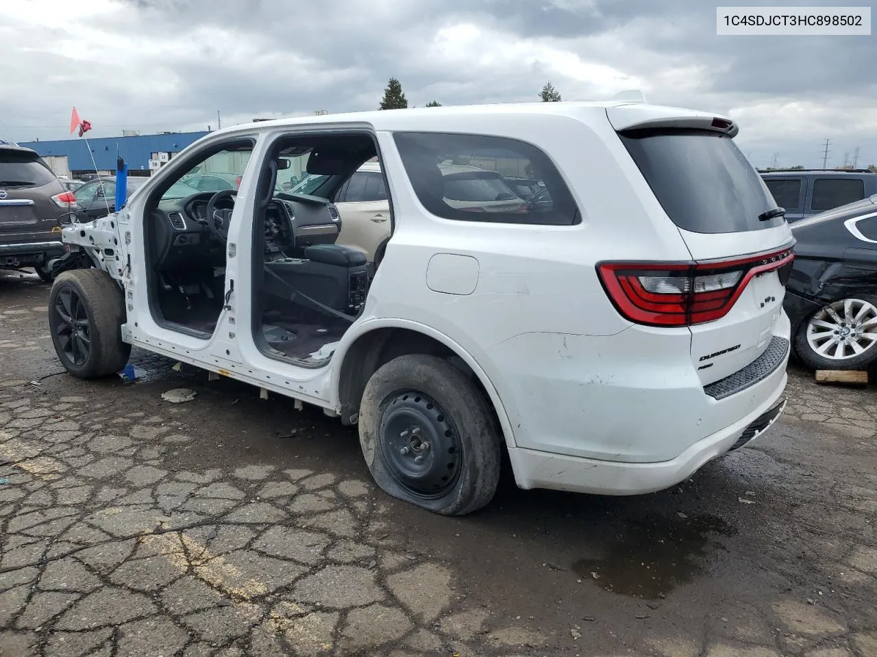 2017 Dodge Durango R/T VIN: 1C4SDJCT3HC898502 Lot: 71304073