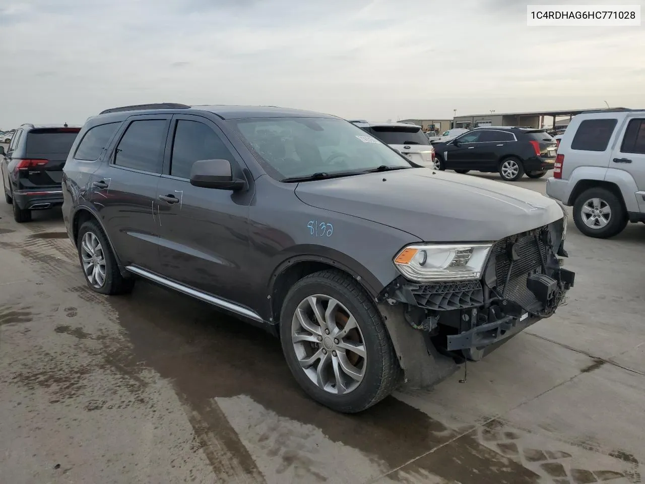 2017 Dodge Durango Sxt VIN: 1C4RDHAG6HC771028 Lot: 71473154