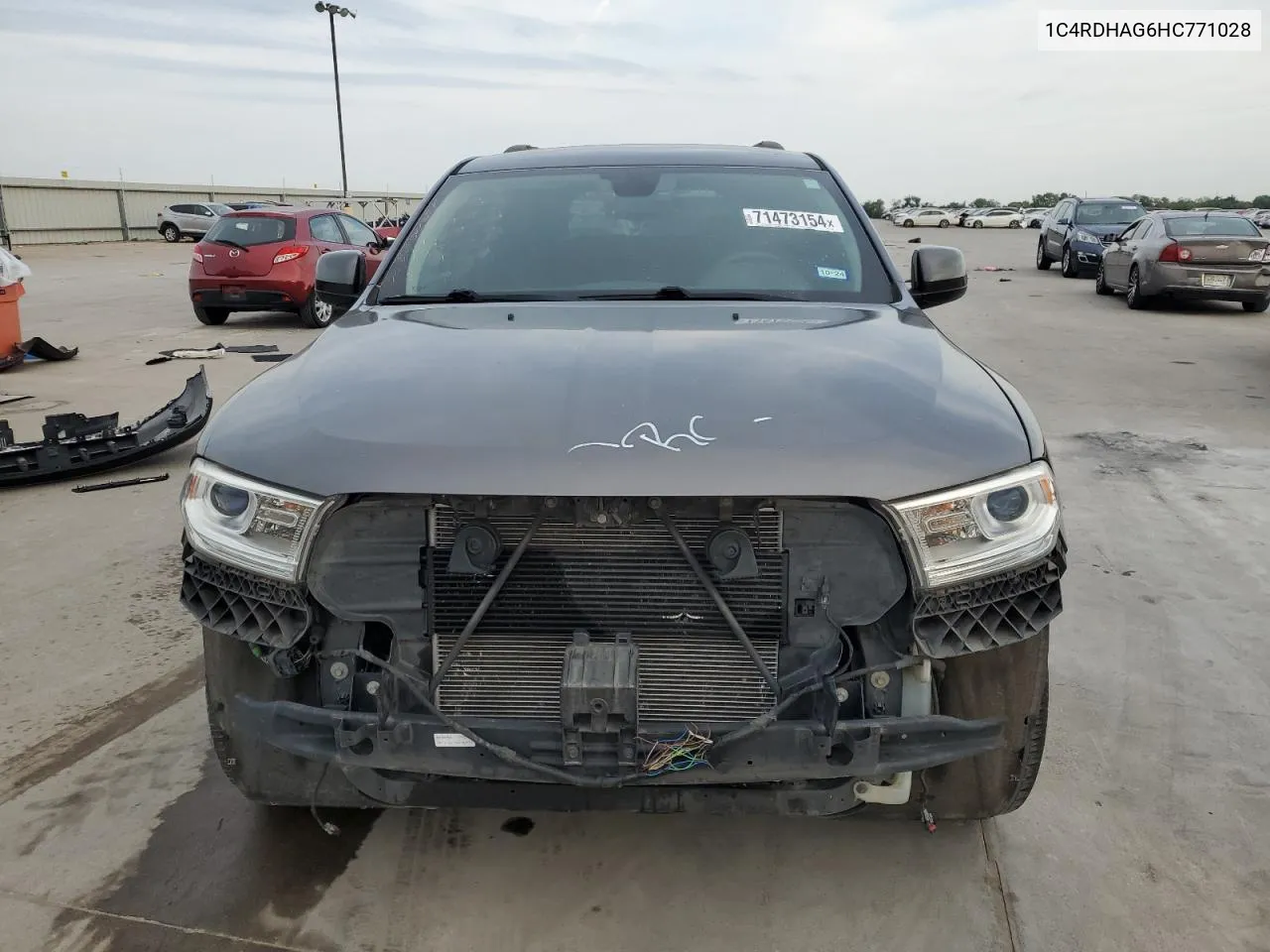 2017 Dodge Durango Sxt VIN: 1C4RDHAG6HC771028 Lot: 71473154