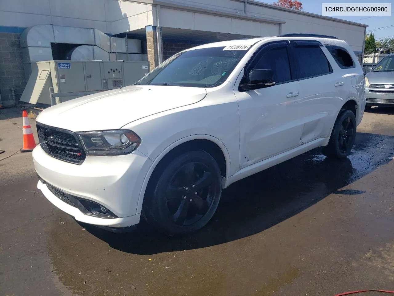 2017 Dodge Durango Gt VIN: 1C4RDJDG6HC600900 Lot: 71588124