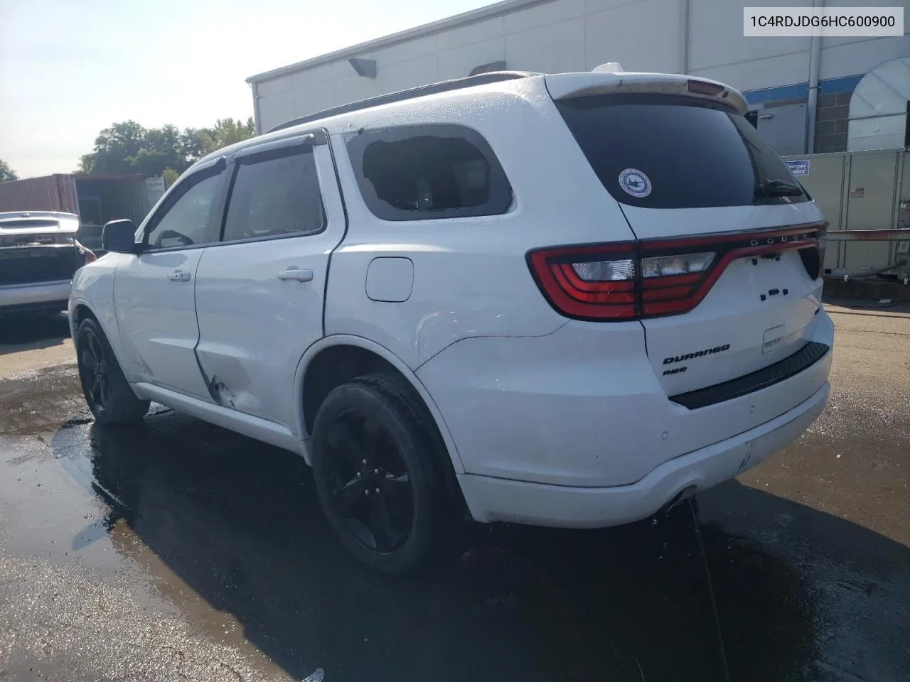 2017 Dodge Durango Gt VIN: 1C4RDJDG6HC600900 Lot: 71588124