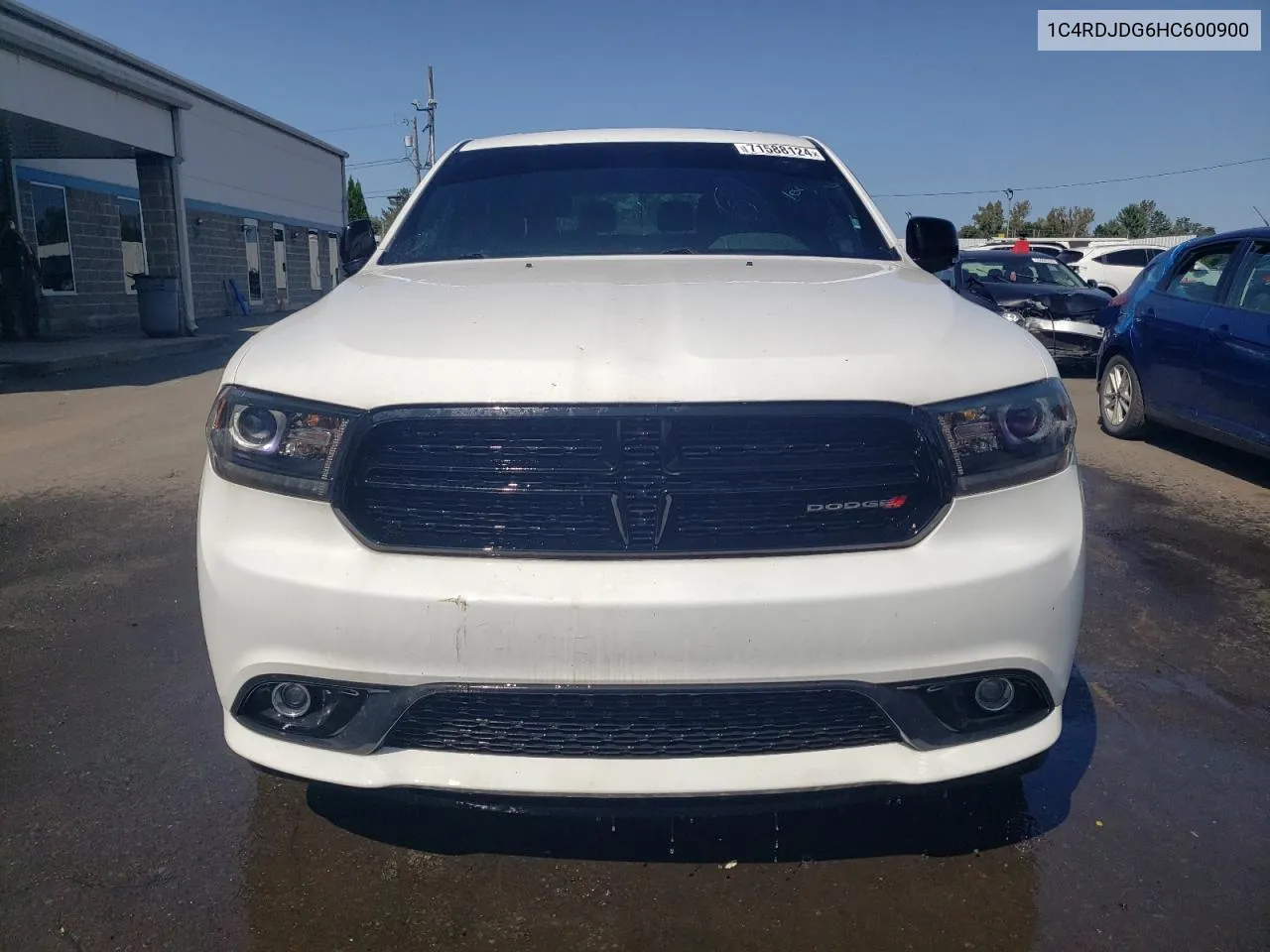 2017 Dodge Durango Gt VIN: 1C4RDJDG6HC600900 Lot: 71588124