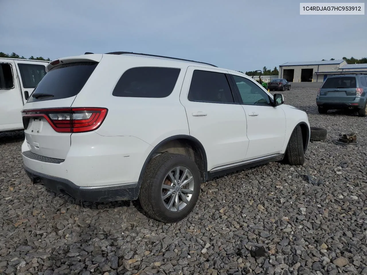 2017 Dodge Durango Sxt VIN: 1C4RDJAG7HC953912 Lot: 71718554