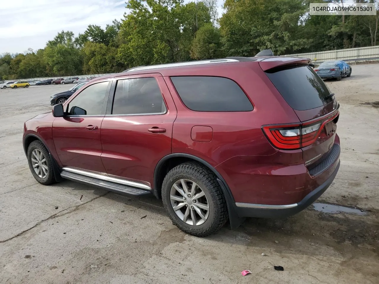 2017 Dodge Durango Sxt VIN: 1C4RDJAG9HC615301 Lot: 71729944