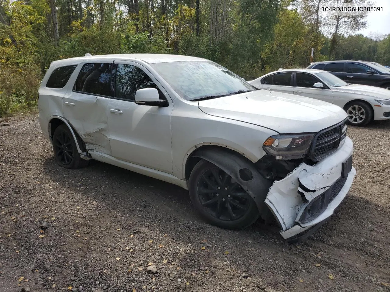 2017 Dodge Durango Gt VIN: 1C4RDJDG6HC805391 Lot: 71844074