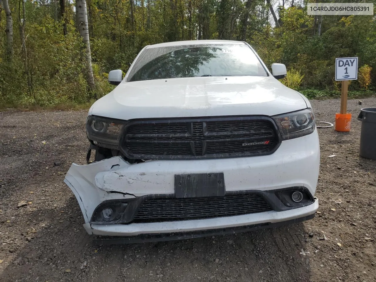 2017 Dodge Durango Gt VIN: 1C4RDJDG6HC805391 Lot: 71844074