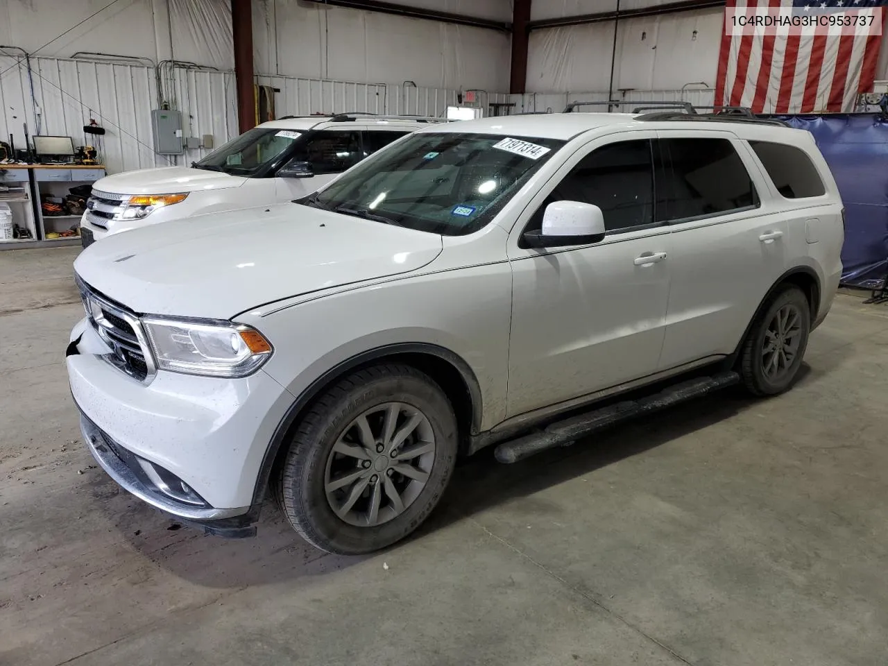 2017 Dodge Durango Sxt VIN: 1C4RDHAG3HC953737 Lot: 71971314