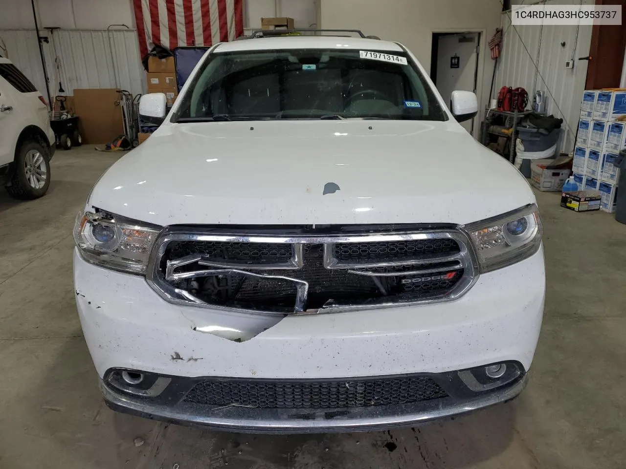 2017 Dodge Durango Sxt VIN: 1C4RDHAG3HC953737 Lot: 71971314