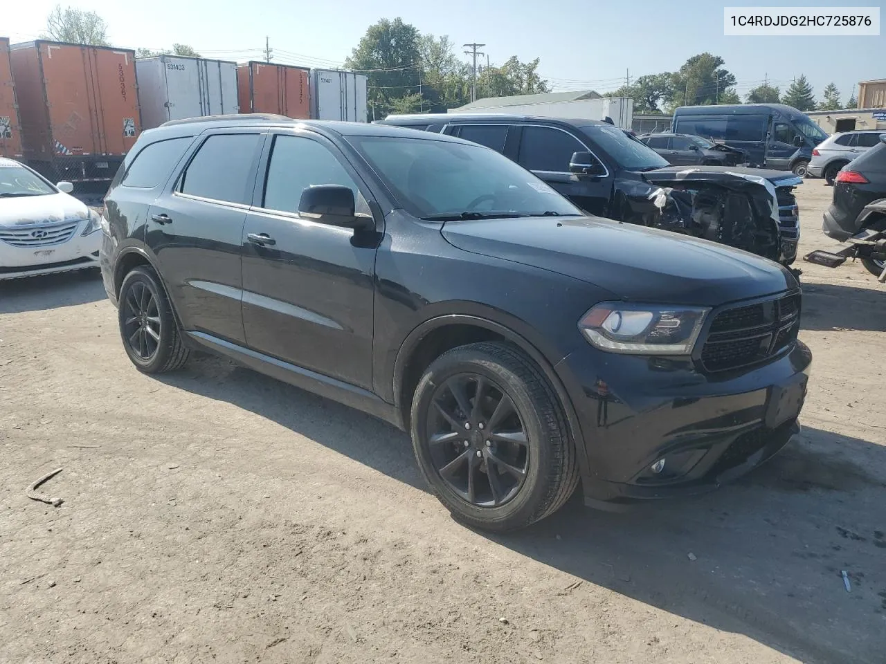 2017 Dodge Durango Gt VIN: 1C4RDJDG2HC725876 Lot: 72025154