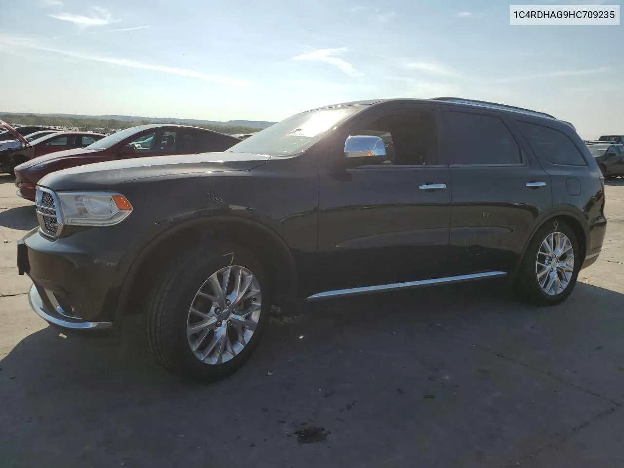 2017 Dodge Durango Sxt VIN: 1C4RDHAG9HC709235 Lot: 72156774