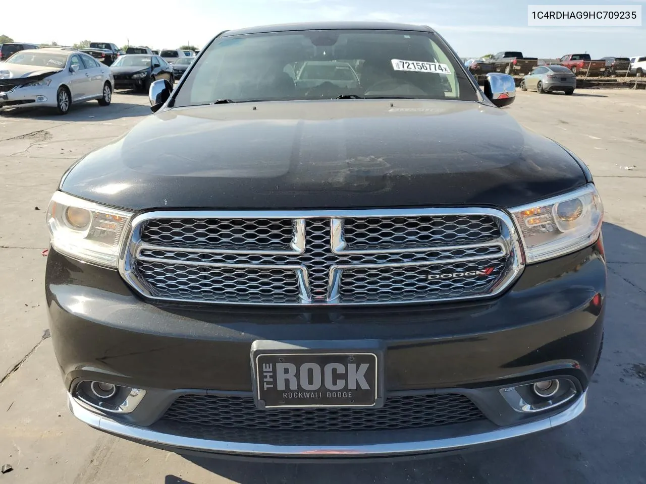 2017 Dodge Durango Sxt VIN: 1C4RDHAG9HC709235 Lot: 72156774