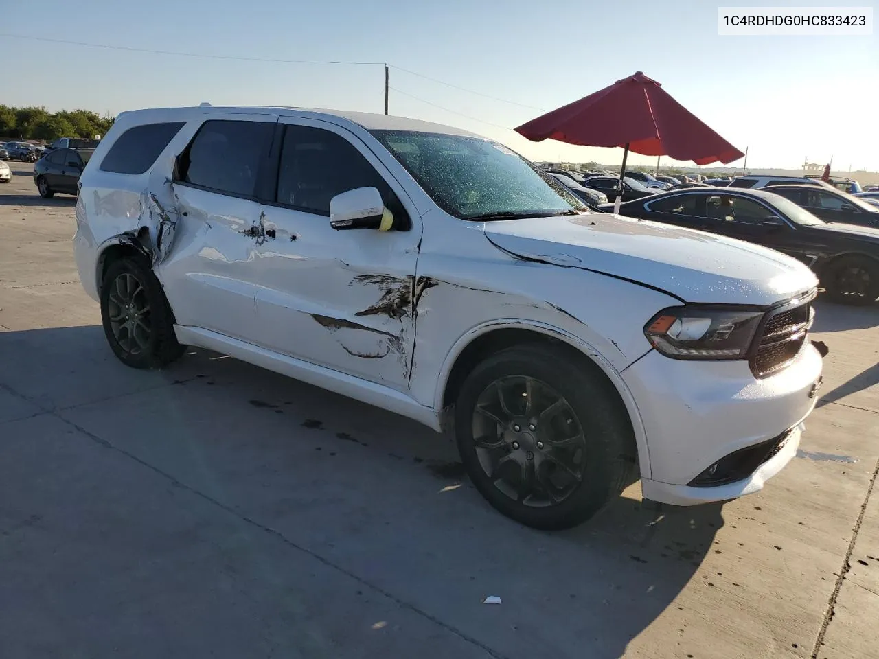 1C4RDHDG0HC833423 2017 Dodge Durango Gt