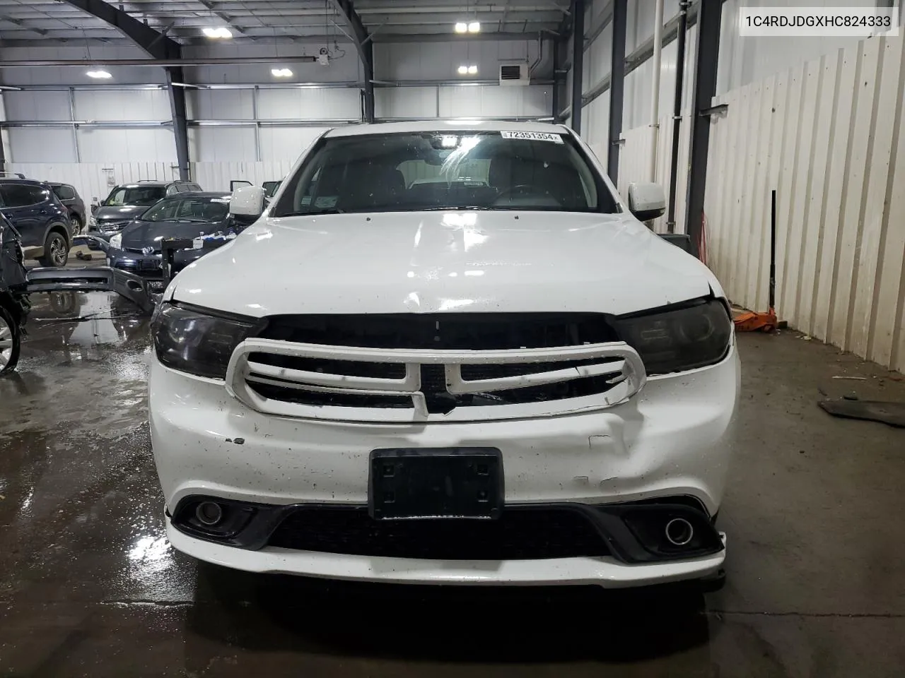 2017 Dodge Durango Gt VIN: 1C4RDJDGXHC824333 Lot: 72351354