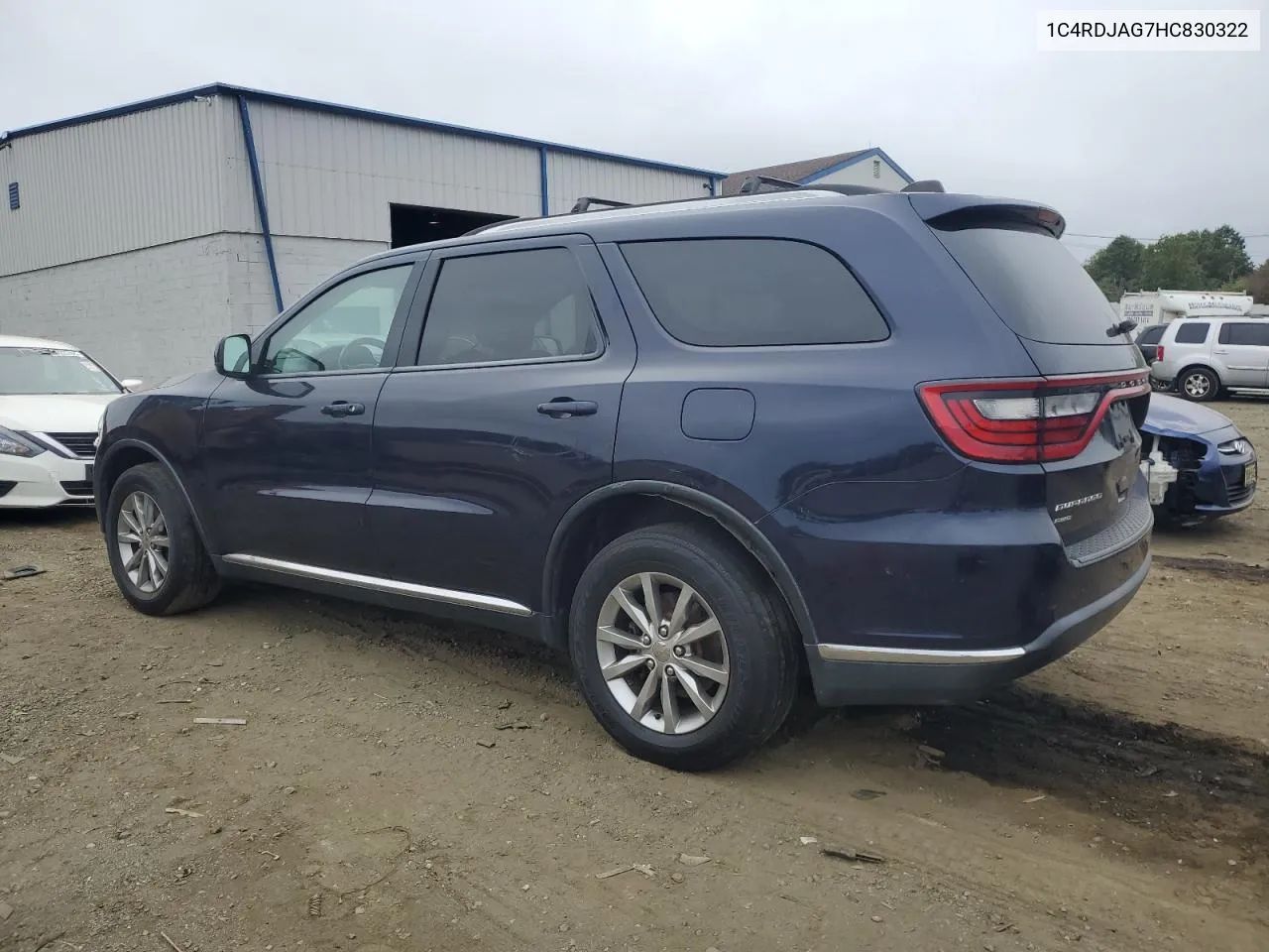 2017 Dodge Durango Sxt VIN: 1C4RDJAG7HC830322 Lot: 72684994