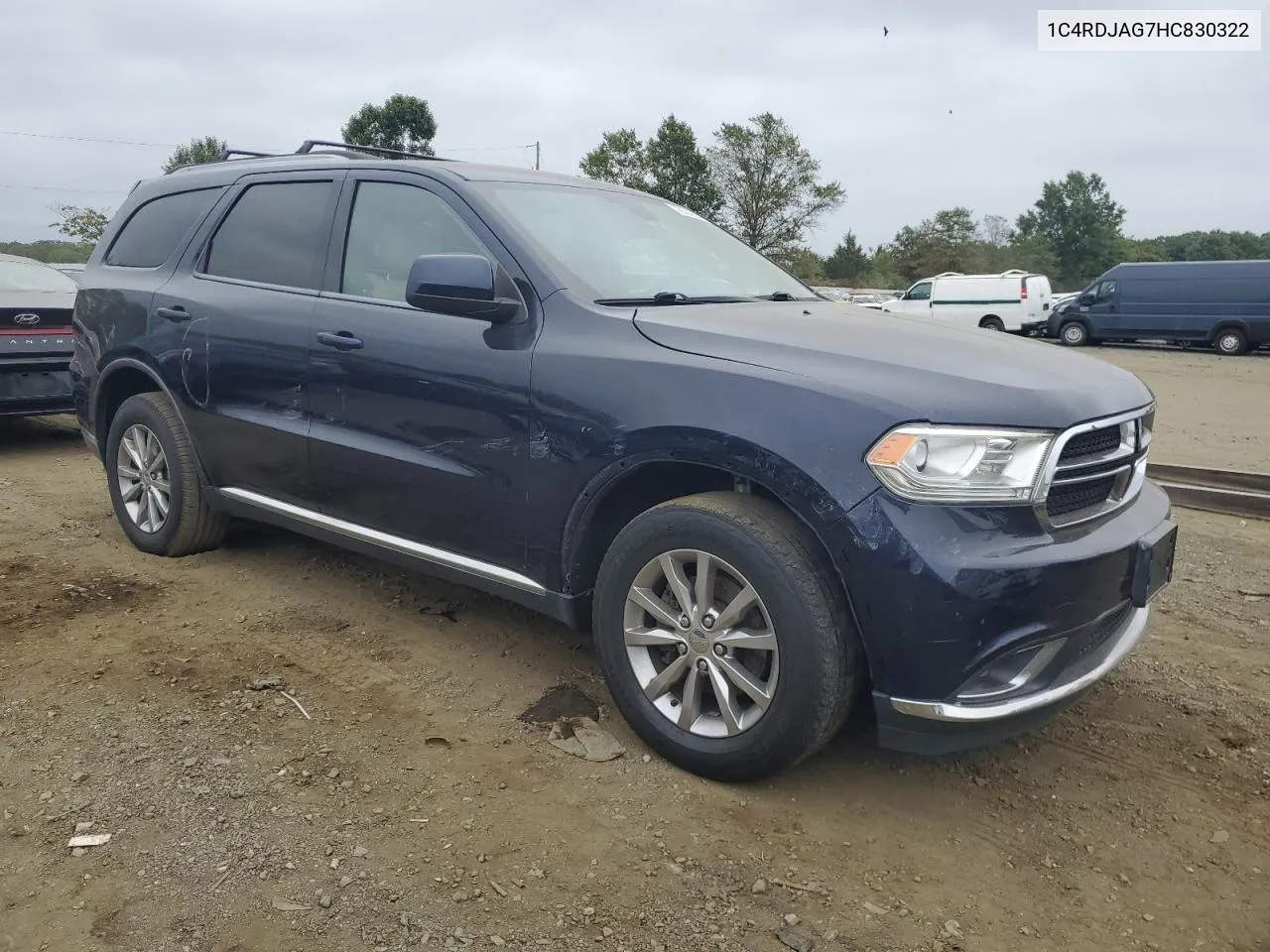 2017 Dodge Durango Sxt VIN: 1C4RDJAG7HC830322 Lot: 72684994