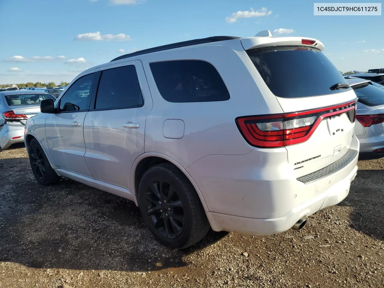 2017 Dodge Durango R/T VIN: 1C4SDJCT9HC611275 Lot: 72734404