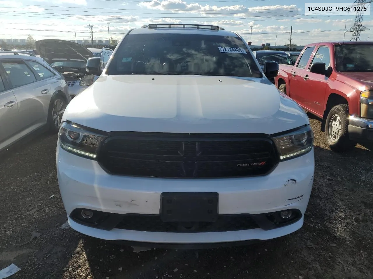 1C4SDJCT9HC611275 2017 Dodge Durango R/T