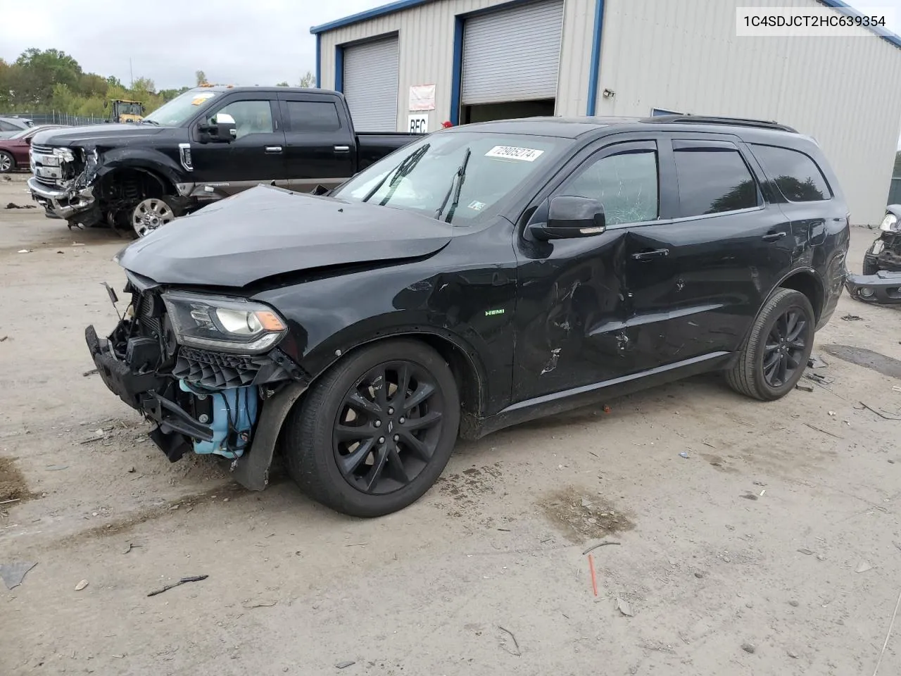 2017 Dodge Durango R/T VIN: 1C4SDJCT2HC639354 Lot: 72905274